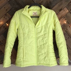 🌟Neon Yellow Puffer Jacket 🌟 Never Worn Coat